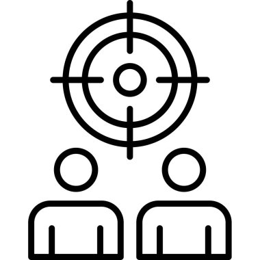 hedef simge vektör illüstrasyon tasarımı