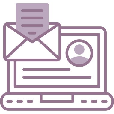 e-posta mektup simgesi ana hat biçiminde
