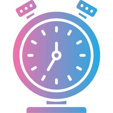 Saat. Web simgesi basit illüstrasyon