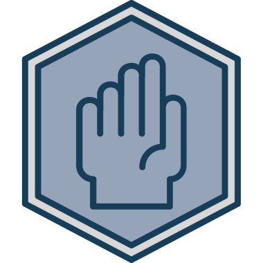 el simgesi vektör illüstrasyonu