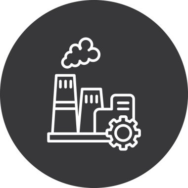 Sanayi fabrikasının vektör simgesi