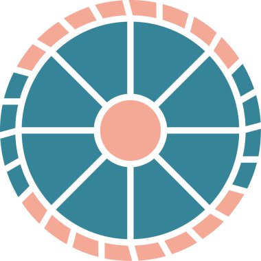 pusula vektör simgesi modern basit illüstrasyon