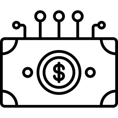 Dolar gagası vektör simgesi kolayca değiştirilebilir ya da düzenlenebilir