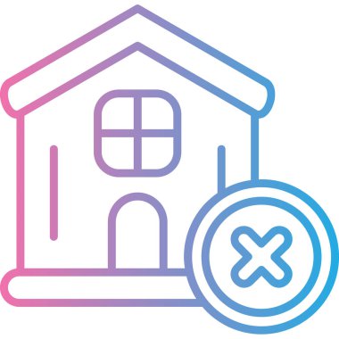 Ev simgesinin vektör illüstrasyonu