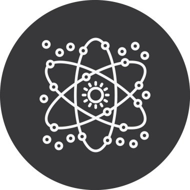 Molekül. Web simgesi basit illüstrasyon