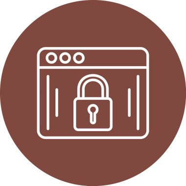 ikon vektör illüstrasyonunu kilitle