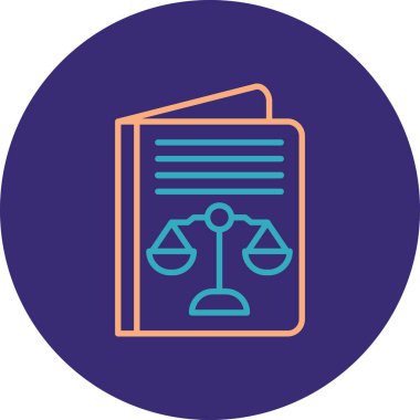 Adalet simgesinin vektör illüstrasyonu