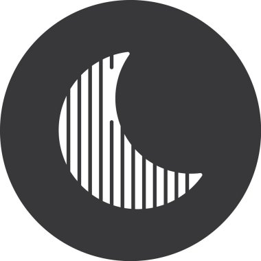 Ay simgesi, vektör illüstrasyonu