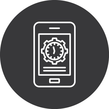 cep telefonu vektör simgesi modern illüstrasyon tasarımı