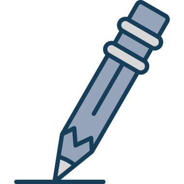 Kalem. Web simgesi basit illüstrasyon