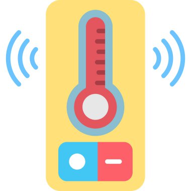 termometre simgesi vektör illüstrasyonu