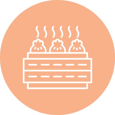 Bir pasta simgesinin vektör illüstrasyonu