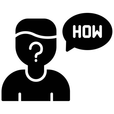 soru işareti simgesi, vektör illüstrasyonu