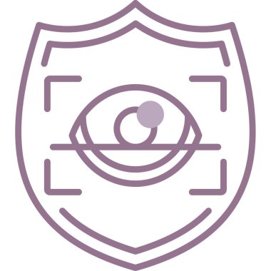 Göz simgesi vektör illüstrasyonu