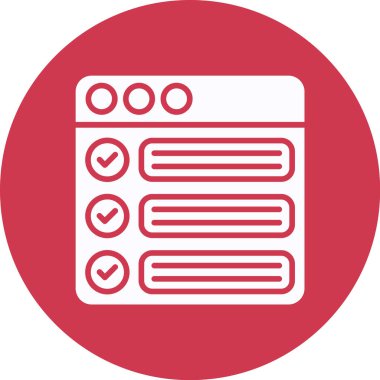 Bir web simgesinin vektör illüstrasyonu