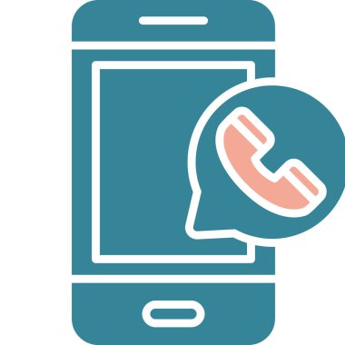 Arama telefon vektör simgesi