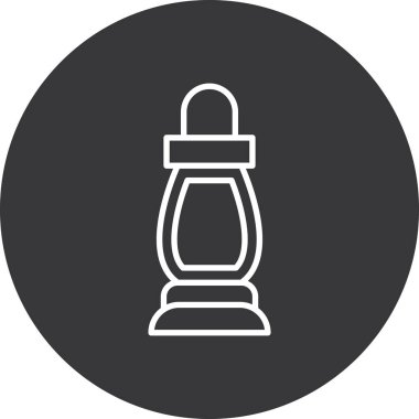 şişe içecek vektör çizgisi simgesi