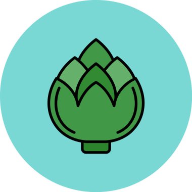 Yaprak ikonu vektör illüstrasyonu