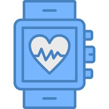 akıllı saat simge vektör illüstrasyonu