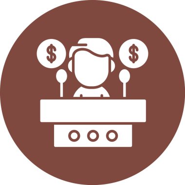 Para için. Web simgesi basit tasarım