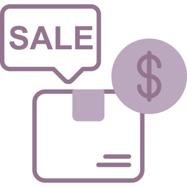 Satış. Web simgesi basit illüstrasyon