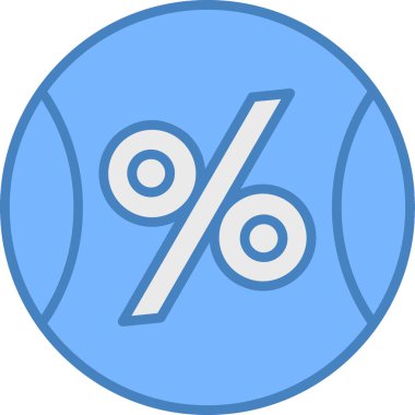 yüzde işareti vektör illüstrasyonu