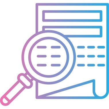 büyüteç ve arama simgesi, vektör illüstrasyonu