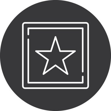 Yıldız simgesinin vektör illüstrasyonu