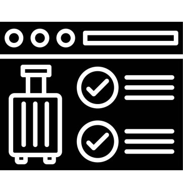 Pasaport vektörü düz simgesi