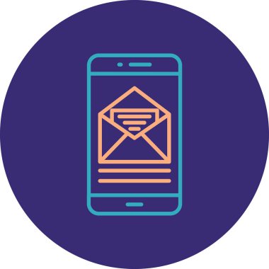 E- posta simgesinin vektör illüstrasyonu