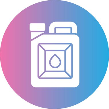 Gaz tankı simgesinin vektör illüstrasyonu