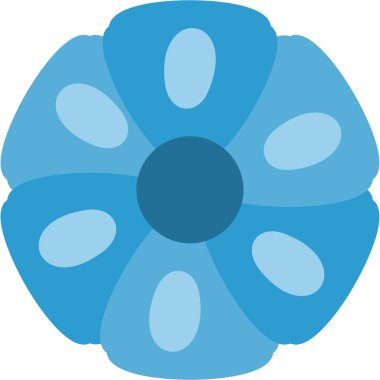 Çiçek. Web simgesi basit illüstrasyon