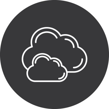 Modern bulut simgesinin vektör illüstrasyonu