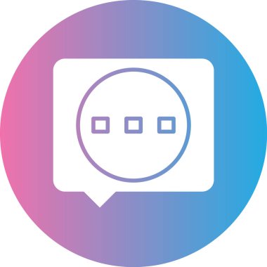 Sohbet simgesinin vektör illüstrasyonu