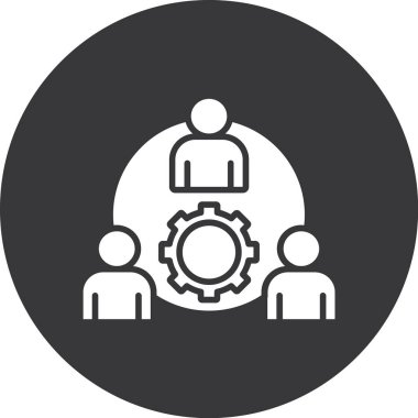 iş ekibi simgesi, vektör illüstrasyonu