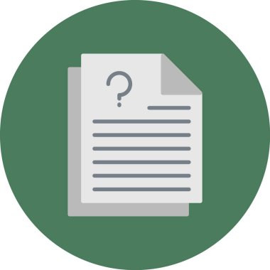 Belge. Web simgesi basit illüstrasyon