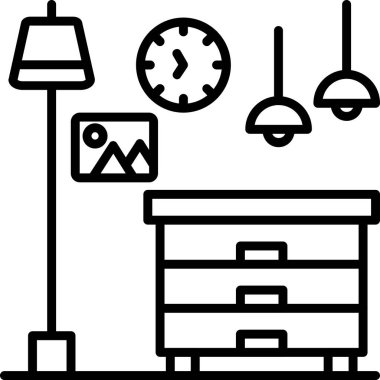 mobilya iç ev simgesi