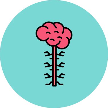 Bir çiçek simgesinin vektör illüstrasyonu