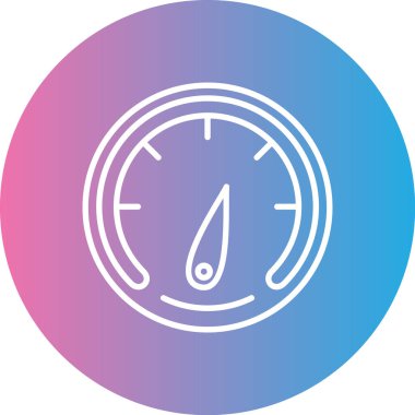 Hız göstergesi modern simgesinin vektör çizimi