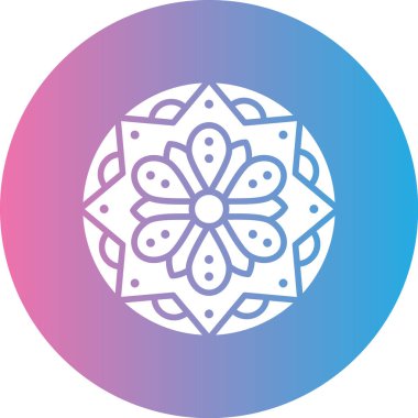 Güzel mandala süslemesinin vektör çizimi