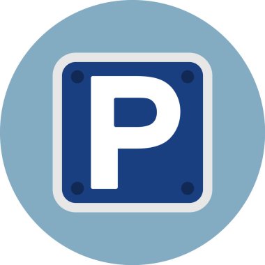 İşareti otopark. Vektör çizim