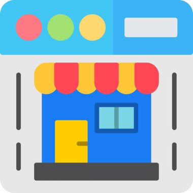 bina dükkânı vektör simgesi