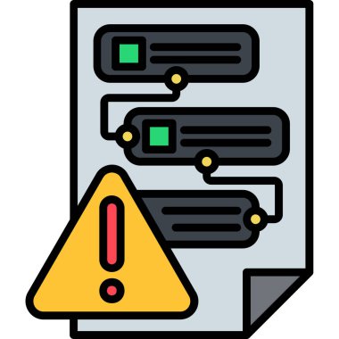 bilgisayar veri simgesi. ana hatlı bilgisayar donanım vektör rengi düz izole