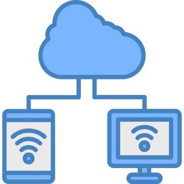 Kablosuz. Web simgesi basit tasarım