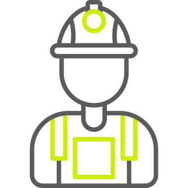 Bir inşaat işçisinin vektör çizimi