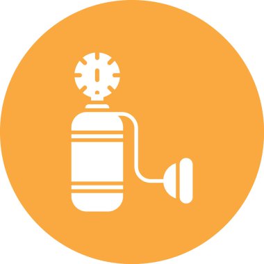 Gaz yakıcı simgesinin vektör illüstrasyonu