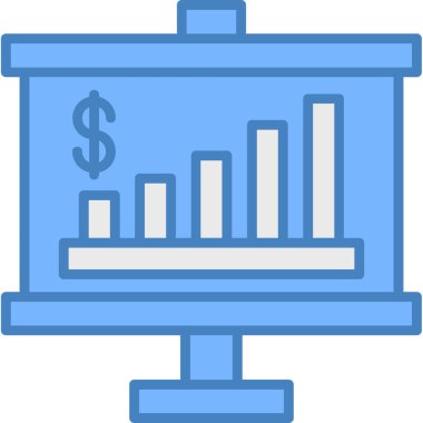 İş grafiği vektör illüstrasyonu