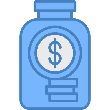 Dolar simgesi vektör illüstrasyonu