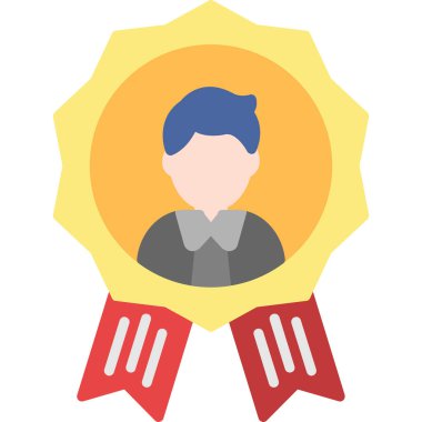 rozet simge. vektör çizim