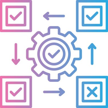 Modern bir simge tasarımının vektör illüstrasyonu